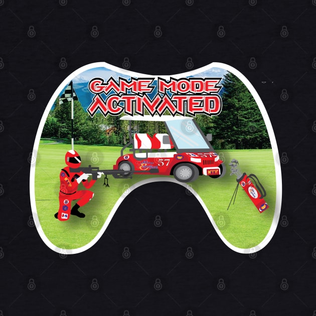 Red Golf Course Game Mode Activated White Trim by Sublime Expressions